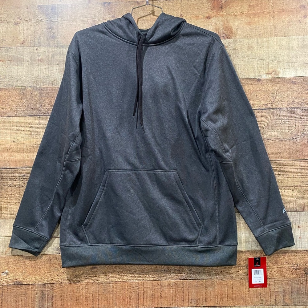 New With Tags BSN Sport Dark Pewter Gray Mens Recruit Hoodie Size Large